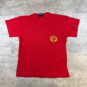 Vintage Anchor Bay Hot Tub Life Certified Guard Red Pocket T-Shirt Mens Large